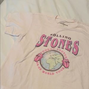 Rolling Stones Graphic Cropped Tee